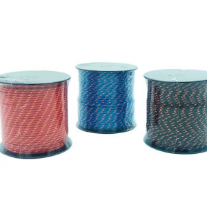 Cuerda trenzada con hilo de poliéster de alta tenacidad con 16 cabos Rojo azul y negro