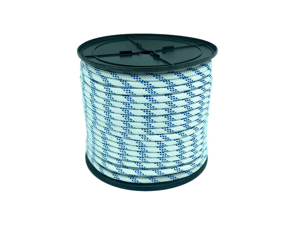 Cuerda driza trenzada en poliéster de alta tenacidad y en polipropileno en 24-32-y 48 husos con alma de poliéster texturado (1) Cuerda driza trenzada en poliéster de alta tenacidad y en polipropileno en 24-32-y 48 husos con alma de poliéster texturado (1)